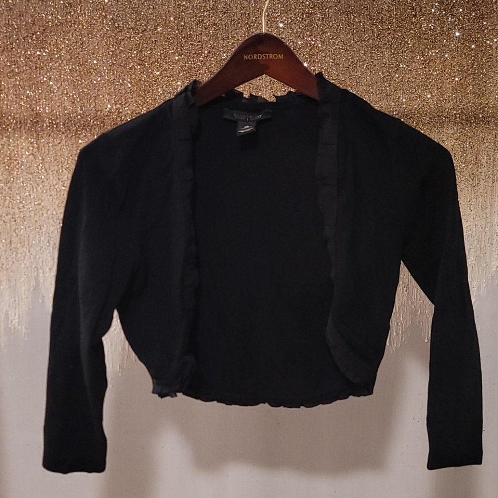 White House Black Market Crop Jacket XS